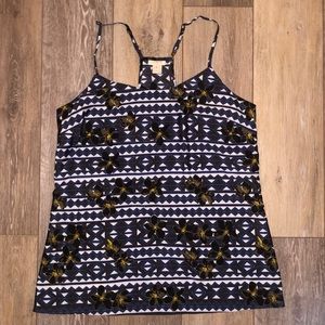 COPY - J. Crew Printed Racerback Cami Tank Top